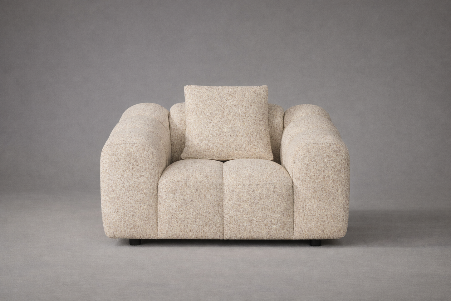 Loom & Living - Annabelle Oversized Armchair Sofa Lounge - Dust 130 image 1