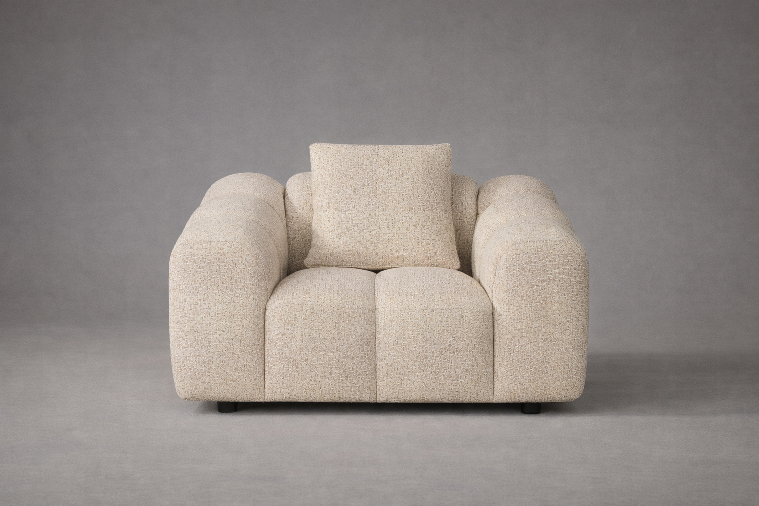 Loom & Living - Annabelle Oversized Armchair Sofa Lounge - Dust 130 image 1