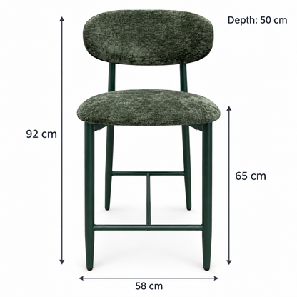 Sienna Green Kitchen Bar Stool - Green