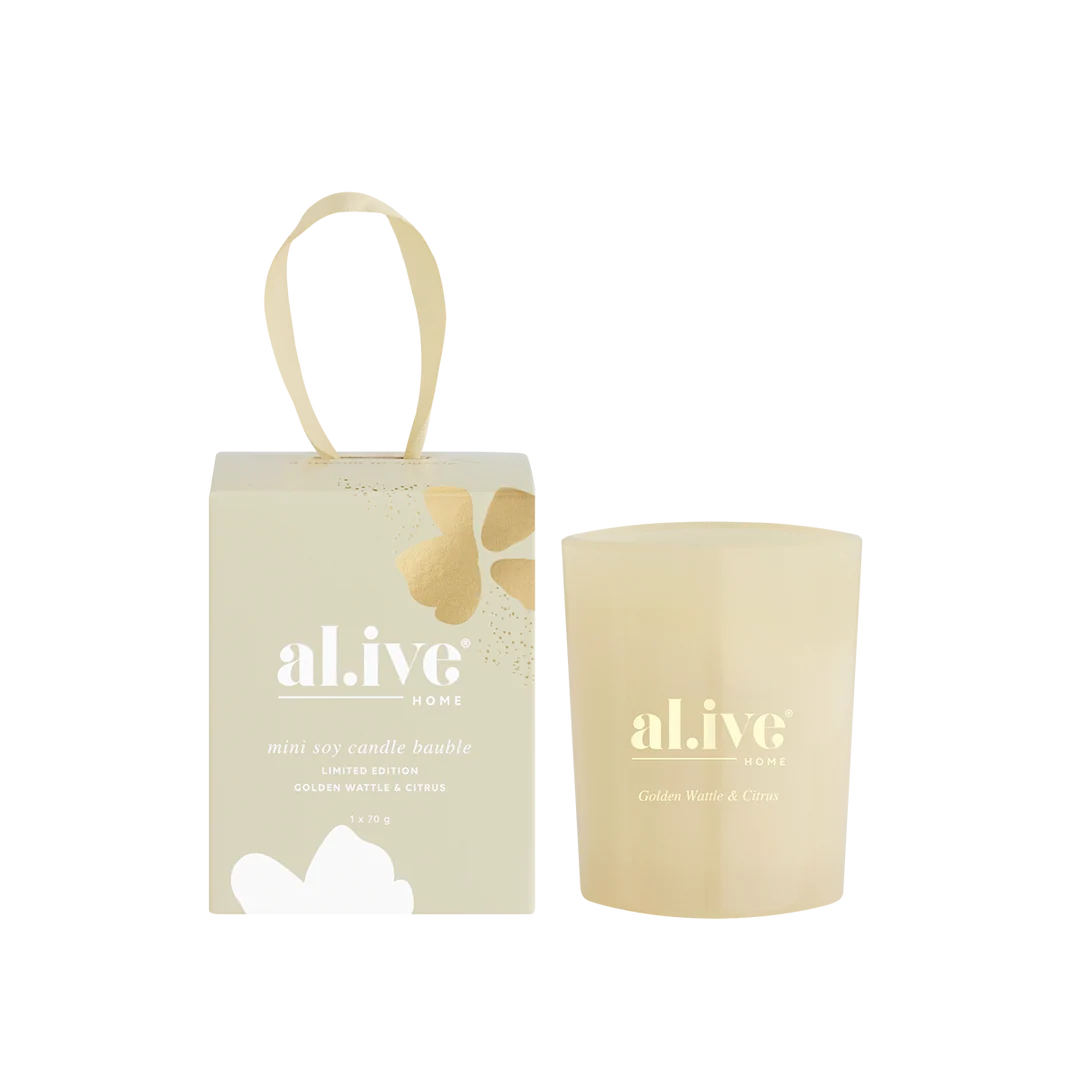 Al.ive Mini Soy Candle Bauble (Christmas Edition)