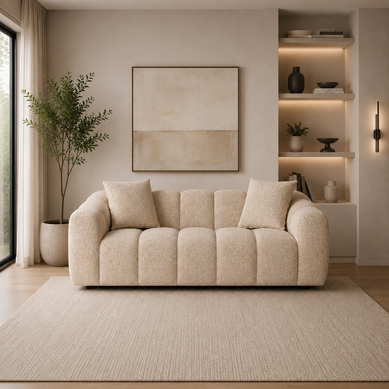 Annabelle 3 seat Sofa Lounge - Dust 130