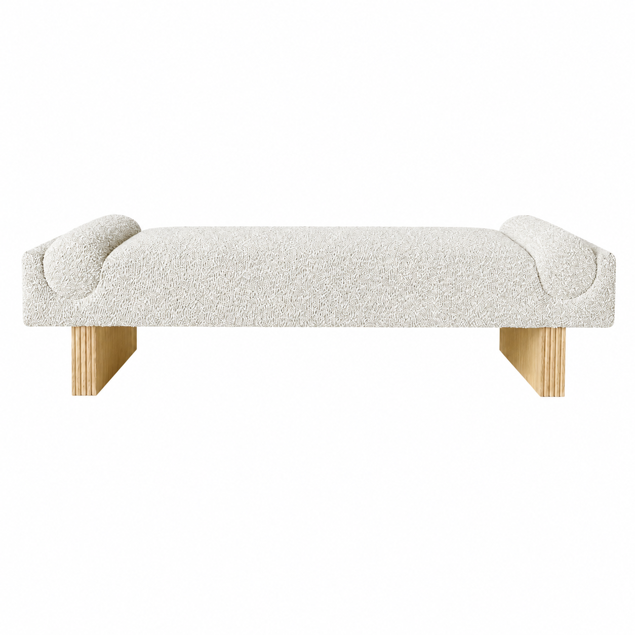 ** PRE ORDER ** Nel Boucle Bench Seat - Ottoman - Bed End
