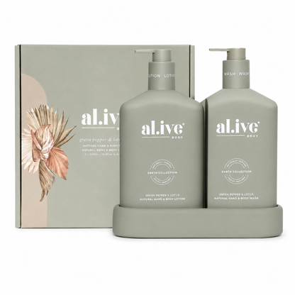 Al.ive Wash & Lotion Duo - Green Pepper & Lotus - Tester
