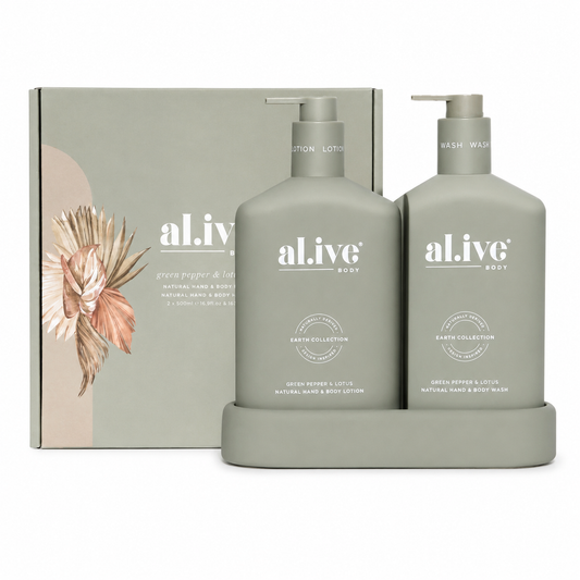 Al.ive Wash & Lotion Duo - Green Pepper & Lotus - Tester