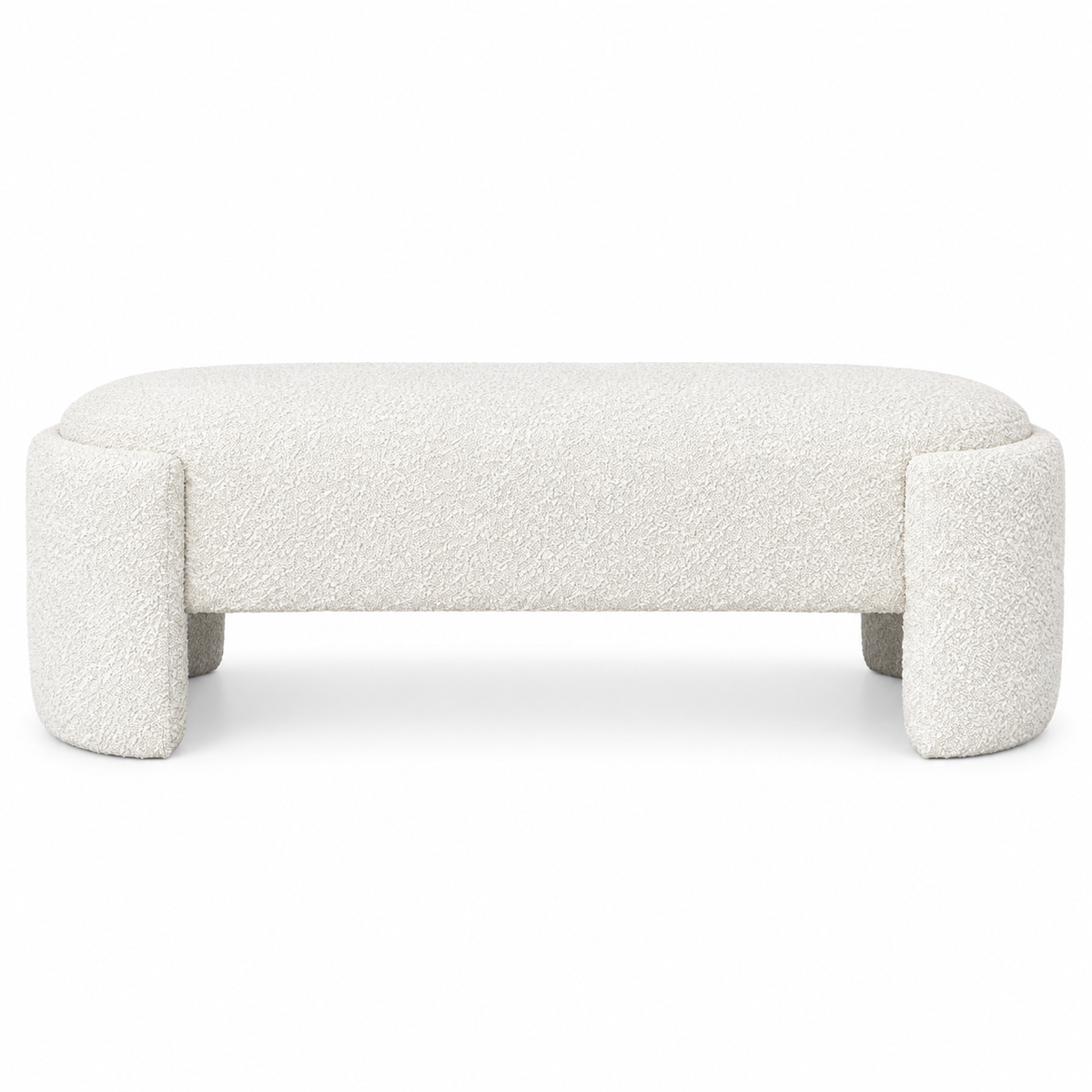 Casa Boucle Bench - Bed End - Boucle Ivory