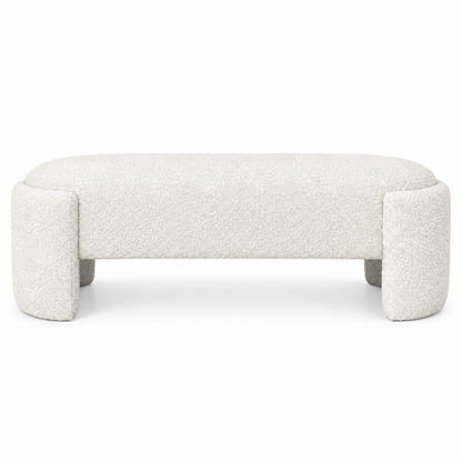 Casa Boucle Bench - Bed End - Boucle Ivory