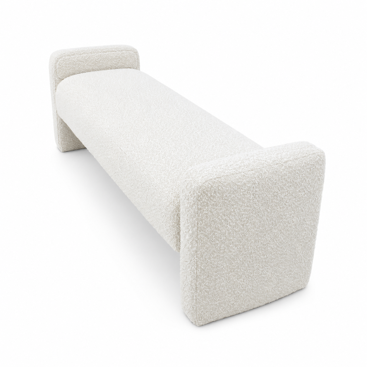 ** PRE ORDER ** Ivy Boucle Bench Seat - Ottoman - Bed End