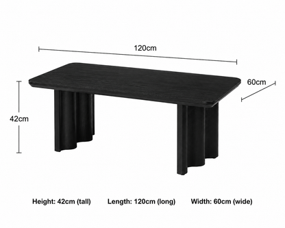 Shadow Collection - Black Timber Coffee Table