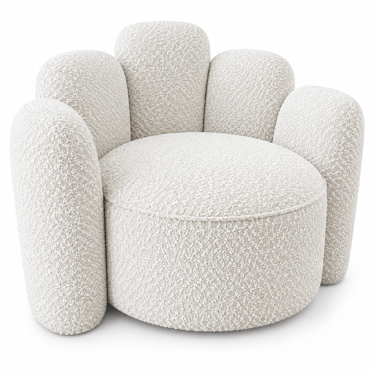 PRE ORDER - Marlow Boucle Designer Accent Chair - Ivory