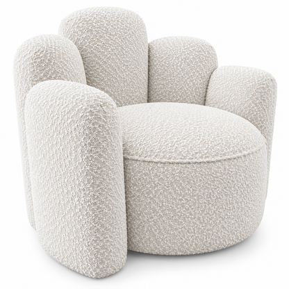 PRE ORDER - Marlow Boucle Designer Accent Chair - Ivory