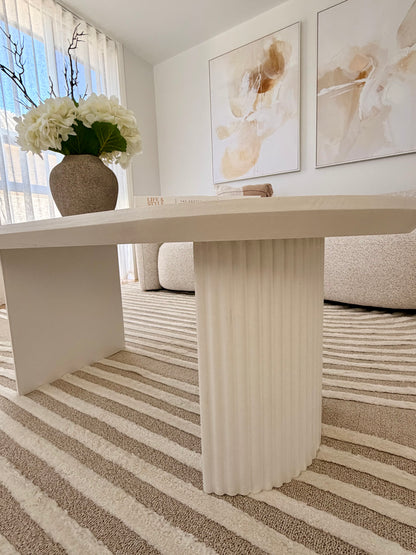 Essentials Collection - White Timber Coffee Table