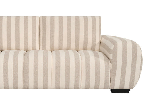 Sophia - 3 Seat Sofa Lounge - Beige Stripe - Limited Edition