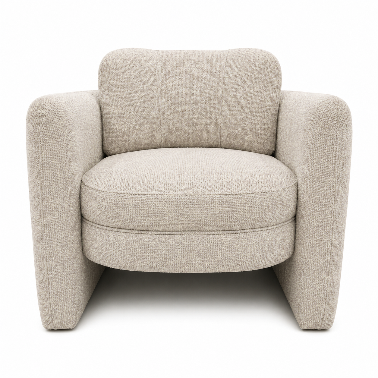 Munson Textured Fabric Accent Chair - JUDY