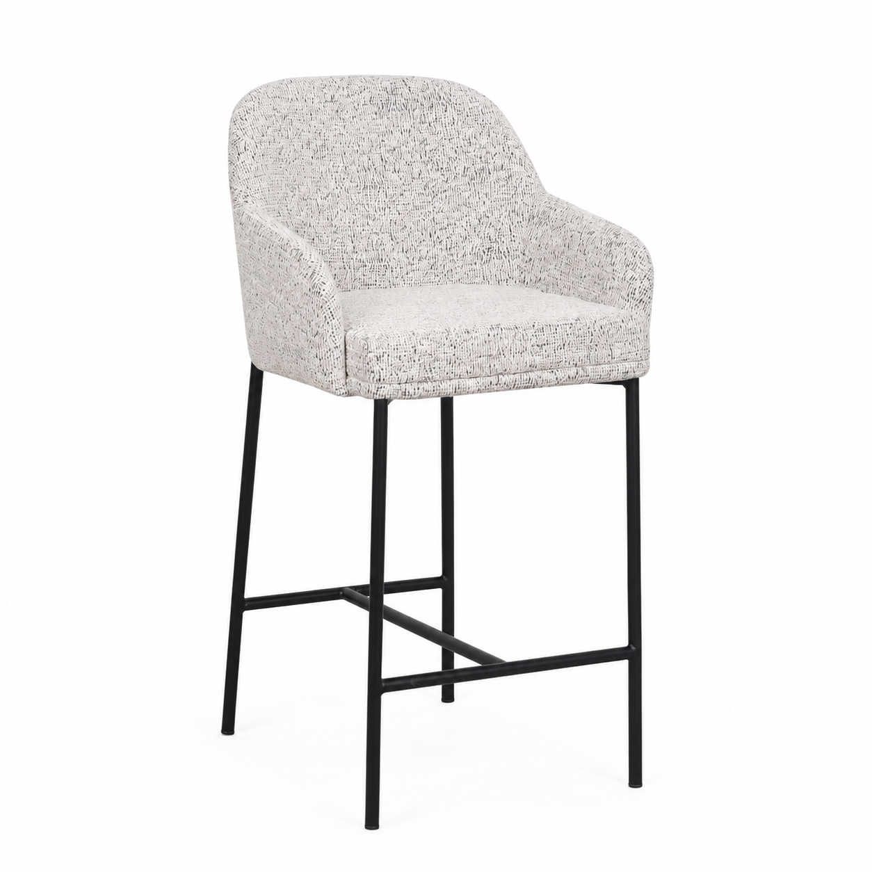 Lauren Kitchen Bar Stool - Matte Black Accent