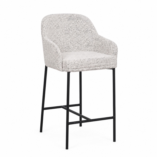Lauren Kitchen Bar Stool - Matte Black Accent