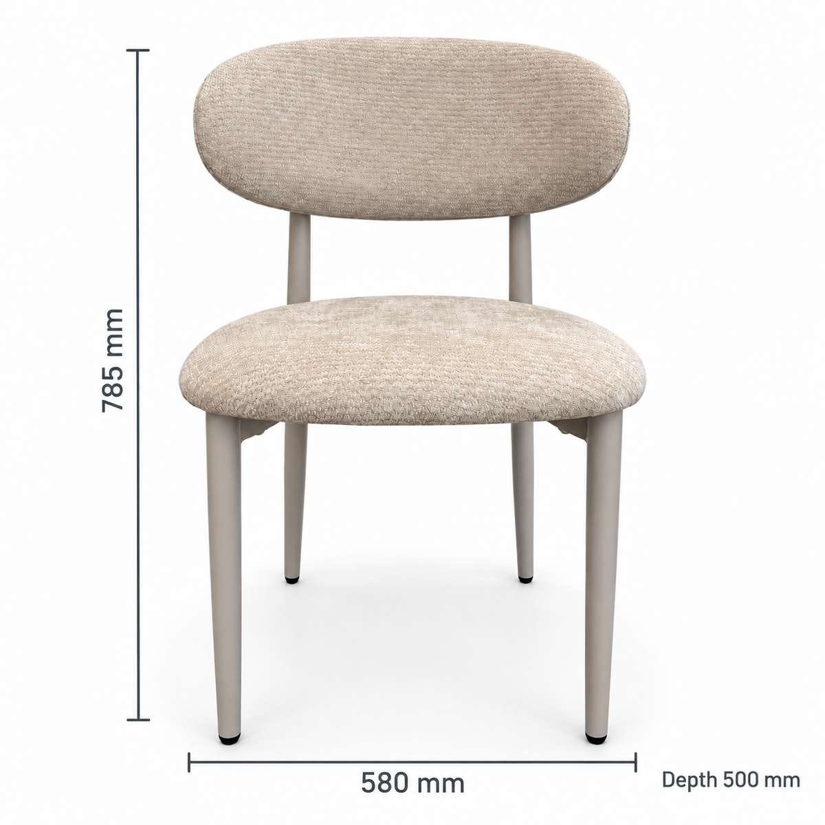 Sienna Ivory Kitchen Dining Chair - Ivory