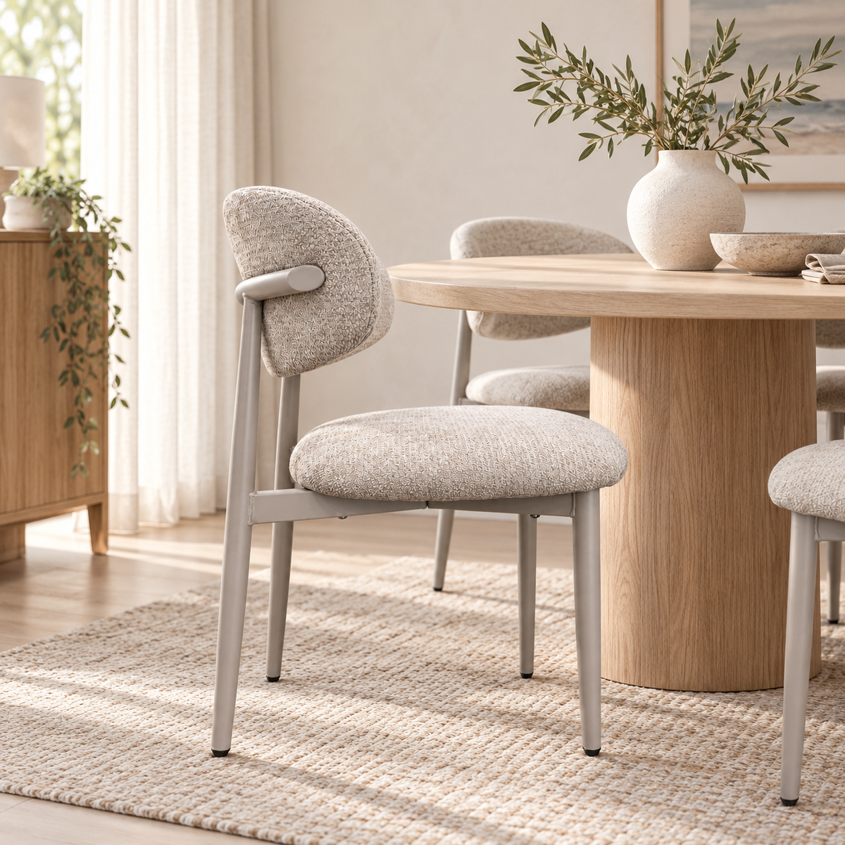 Sienna Ivory Kitchen Dining Chair - Ivory
