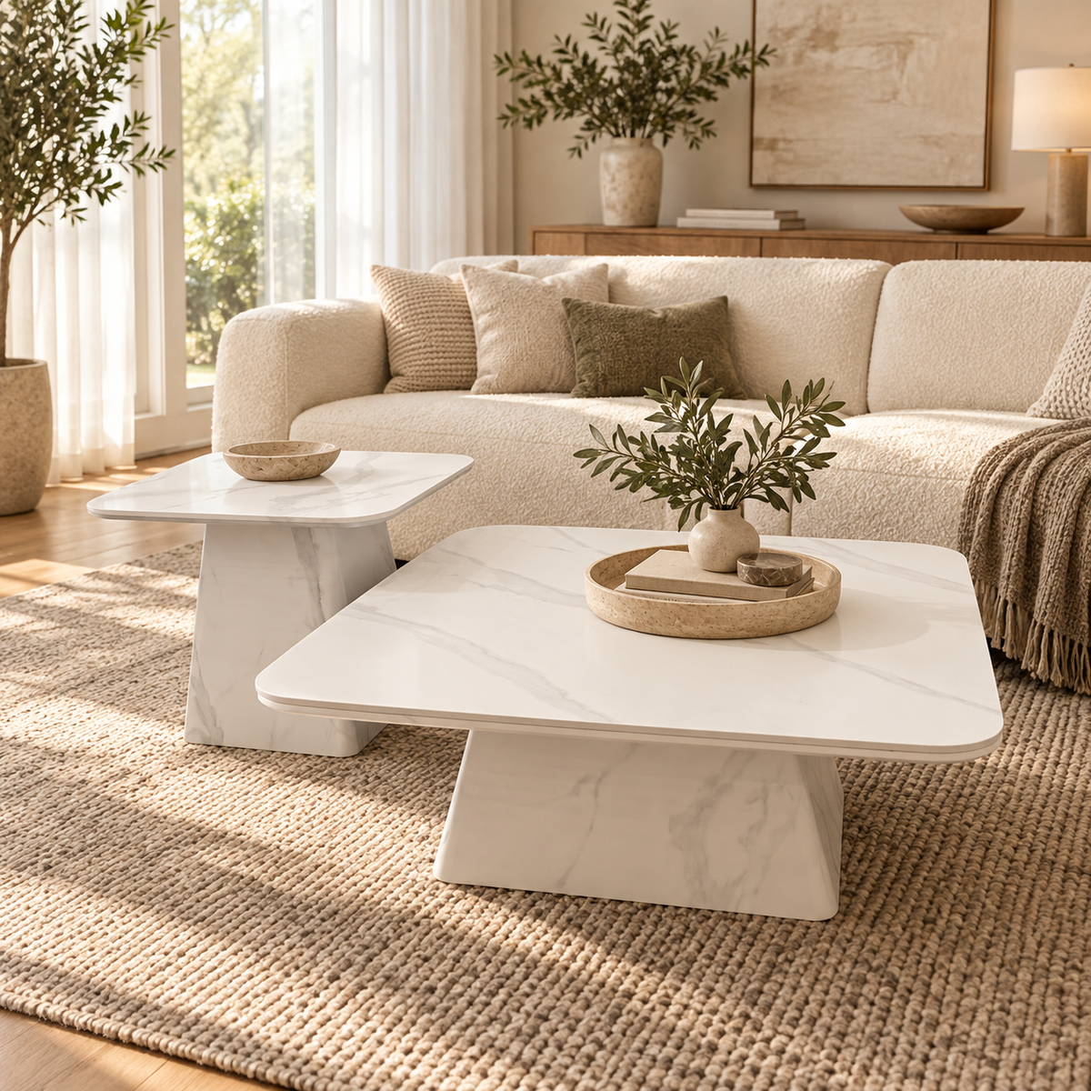 Carra Ludwig Collection - Ceramic Duo Coffee Table Set