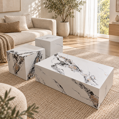 Victoria Trio Coffee Table Collection - Creative Marble