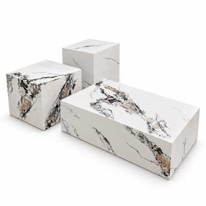 Victoria Trio Coffee Table Collection - Creative Marble