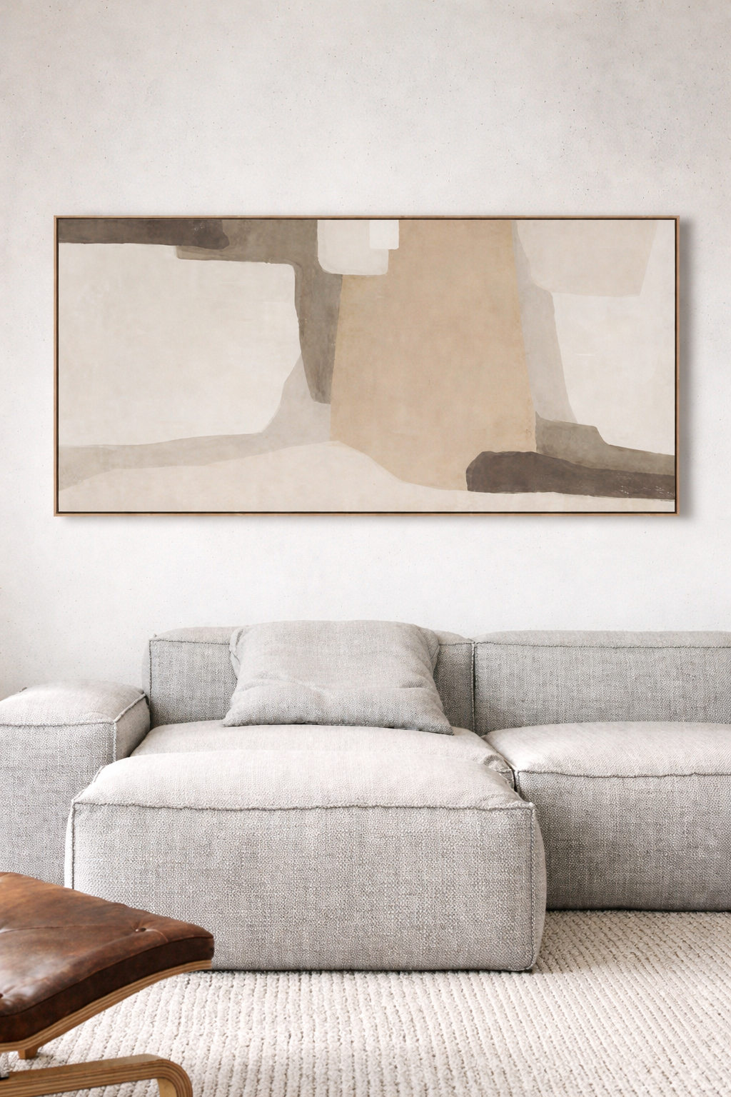 Natural Horizon - Stretched Canvas with Light Natural Frame - 80 x 120cm
