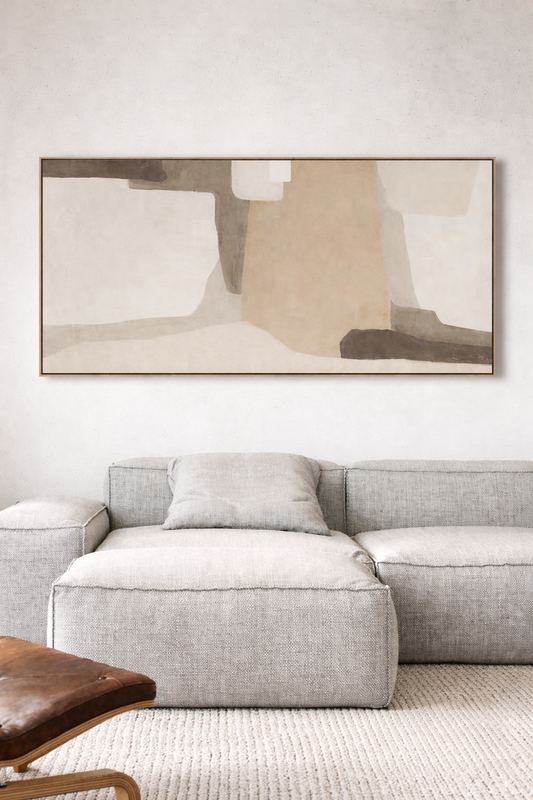Natural Horizon - Stretched Canvas with Light Natural Frame - 80 x 120cm