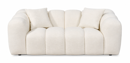 Annabelle 2 Seat Sofa Lounge - White Cloud