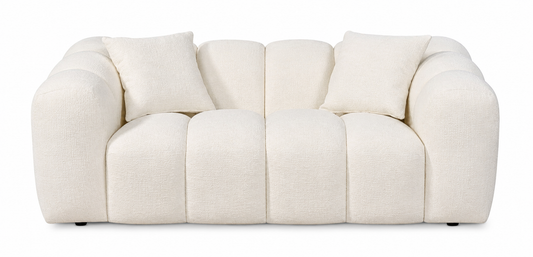 Annabelle 2 Seat Sofa Lounge - White Cloud