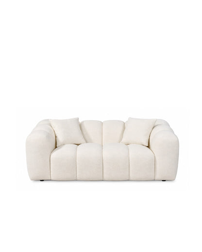 Annabelle 2 Seat Sofa Lounge - White Cloud
