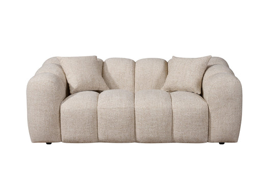 Annabelle 2 Seat Sofa Lounge - Oatmeal Dust