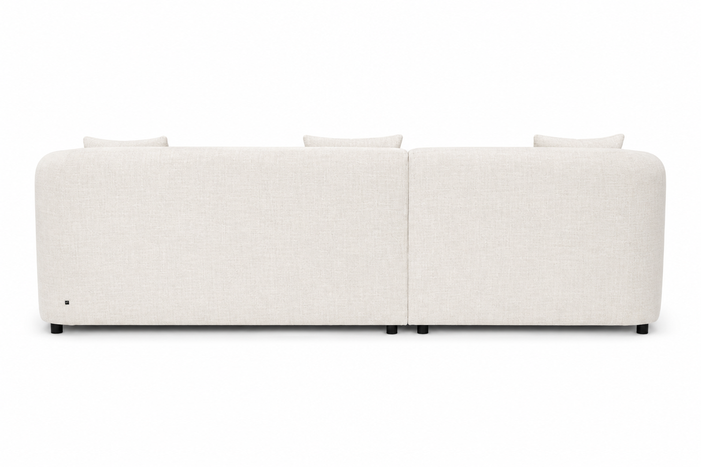 NEW FABRIC - Janson Sofa Lounge with Curved Chase - Left Side