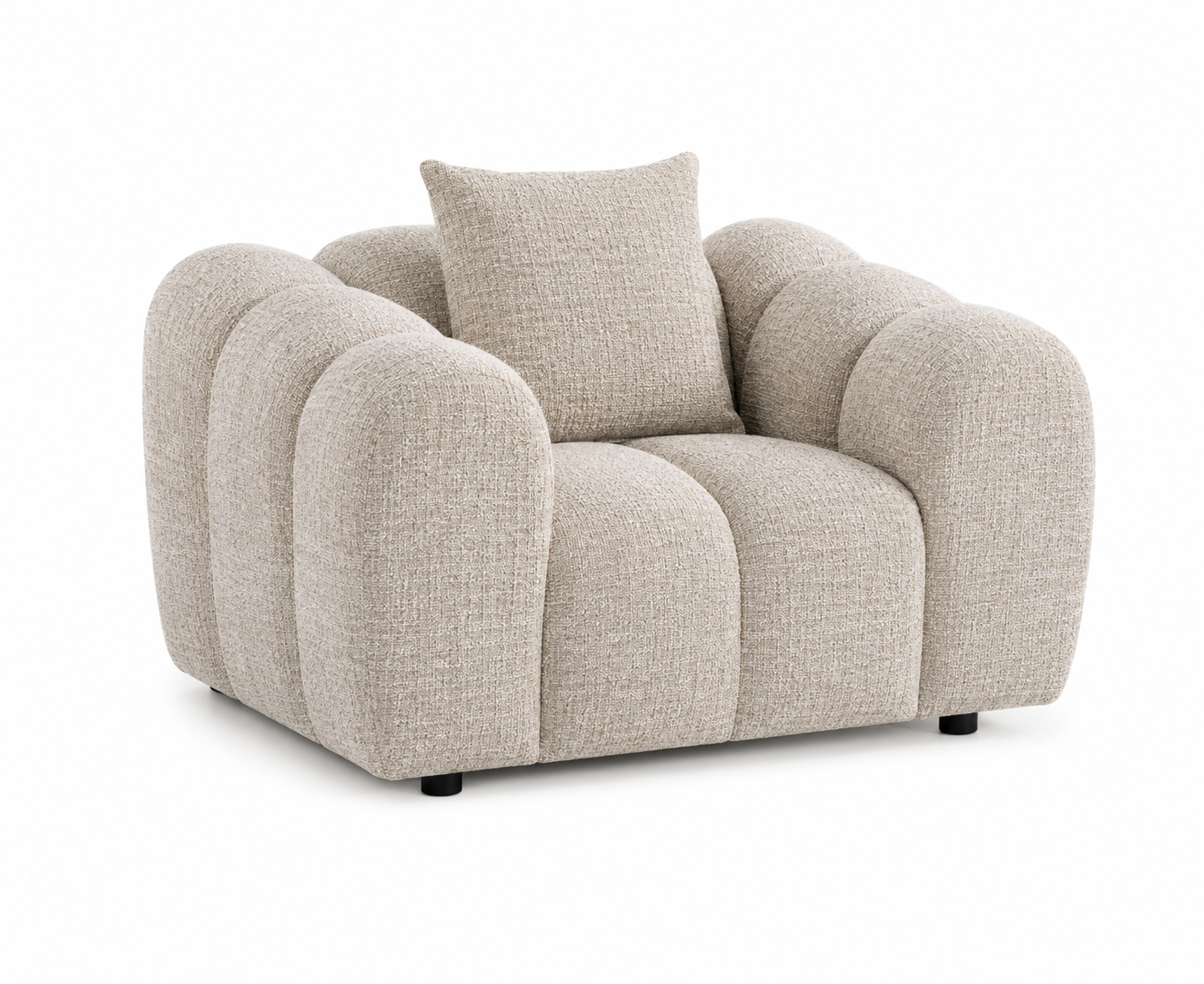 Annabelle Oversized Armchair Sofa Lounge - Dust 130