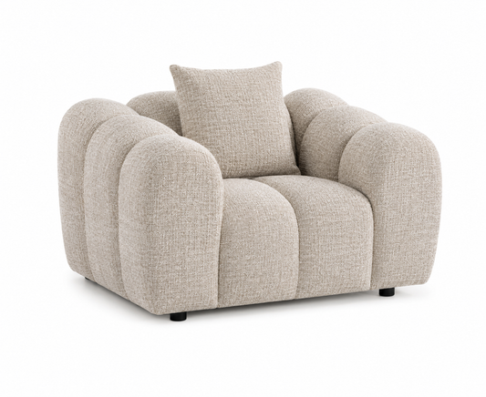 Annabelle Oversized Armchair Sofa Lounge - Dust 130