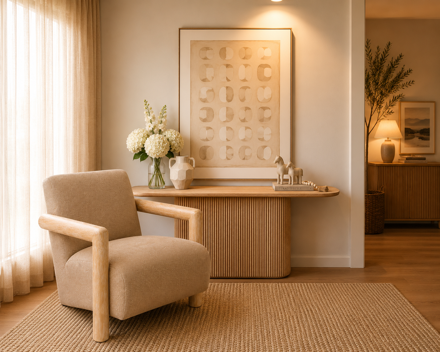 PRE ORDER - Morgan Coastal Timber Accent Chair - *LIMITED EDITION*