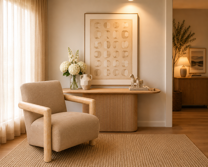 PRE ORDER - Morgan Coastal Timber Accent Chair - *LIMITED EDITION*