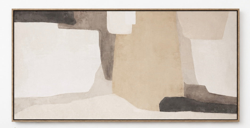 Natural Horizon - Stretched Canvas with Light Natural Frame - 80 x 120cm