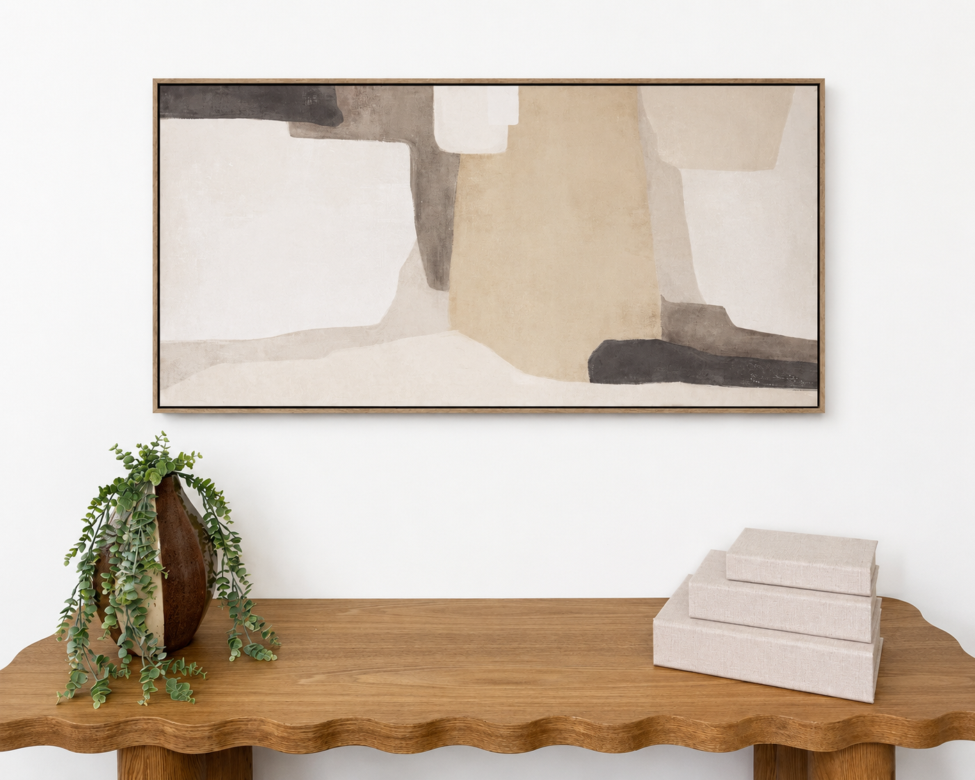 Natural Horizon - Stretched Canvas with Light Natural Frame - 80 x 120cm