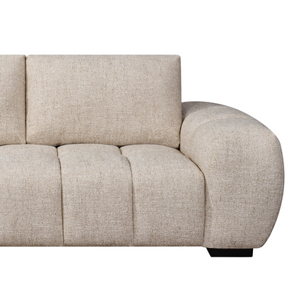 Sophia - 3 Seat Oatmeal Sofa Lounge - Dust 130