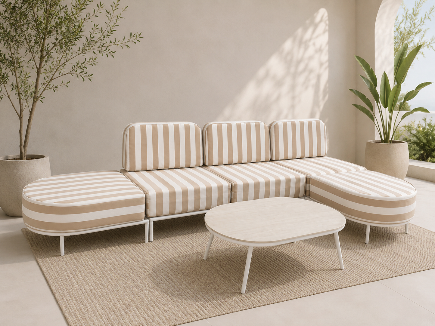 ** Coming Soon End July ** Noosa - 6-Piece Outdoor Modular Lounge Set