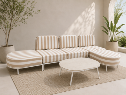 ** Coming Soon End July ** Noosa - 6-Piece Outdoor Modular Lounge Set