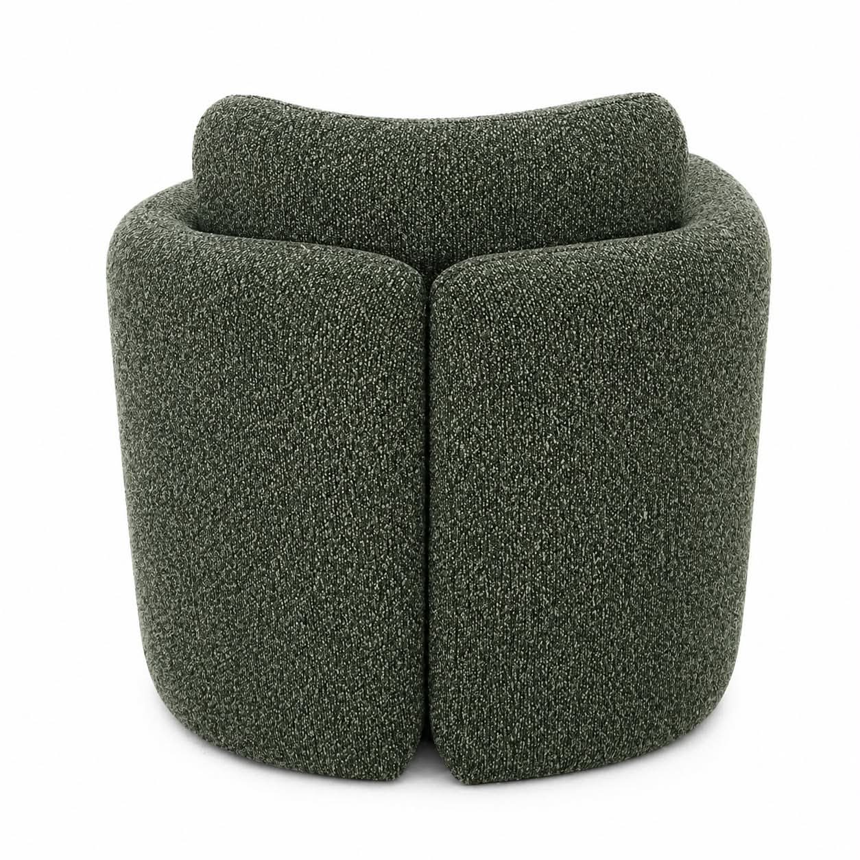 Munson Textured Fabric Accent Chair - OLIVE/GREEN