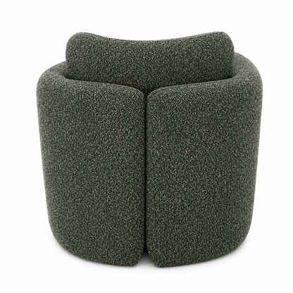 Munson Textured Fabric Accent Chair - OLIVE/GREEN
