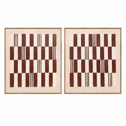 Cadence - Textured Framed Canvas Wall Art - 80x80cm