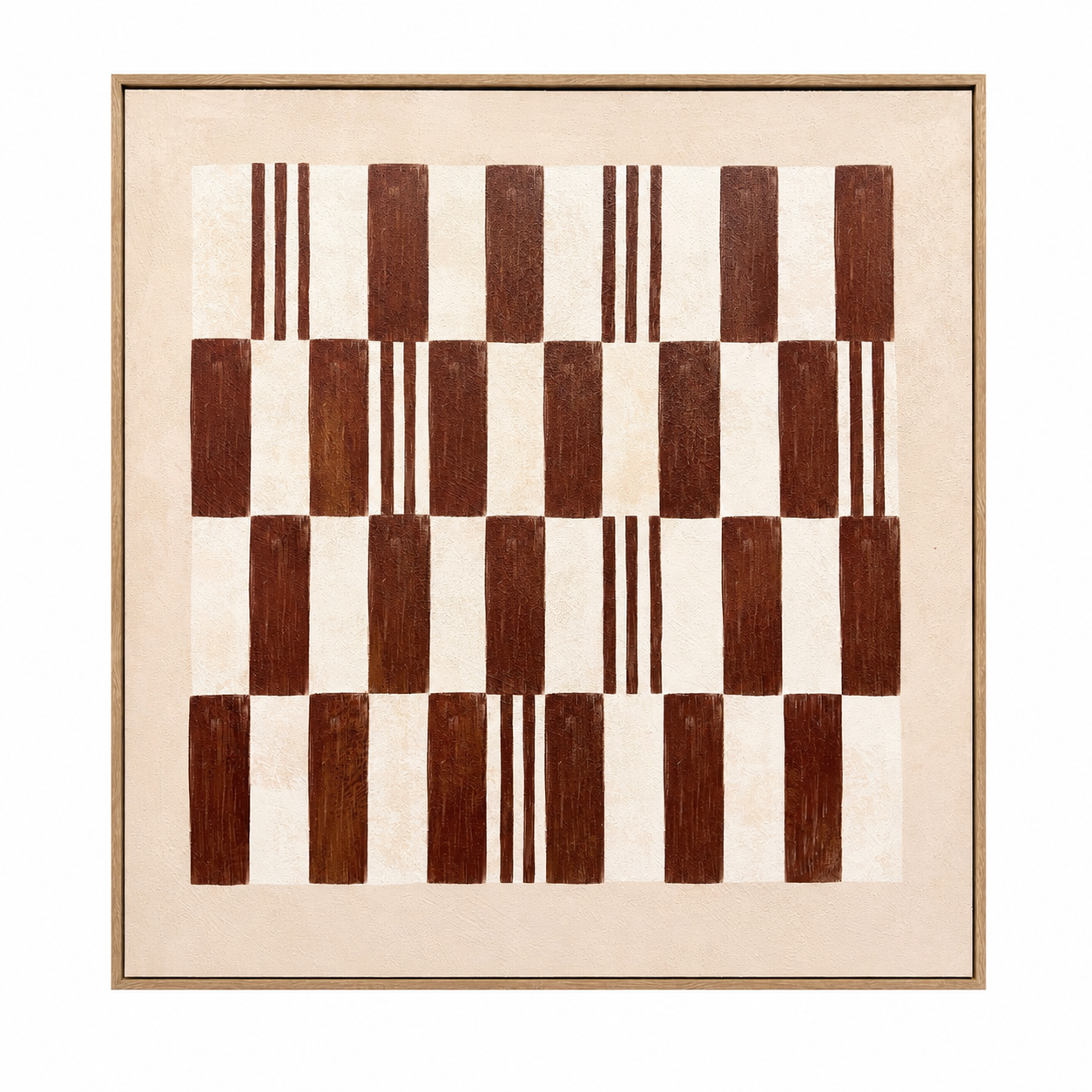 Cadence - Textured Framed Canvas Wall Art - 80x80cm