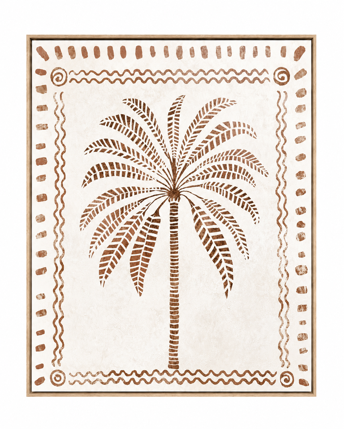 Palm Haven - Textured Framed Canvas Wall Art - 80 x 100cm