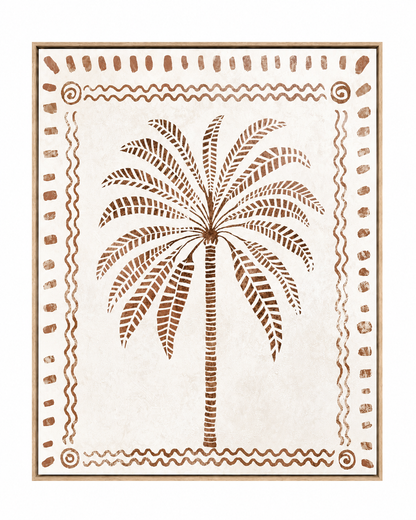Palm Haven - Textured Framed Canvas Wall Art - 80 x 100cm