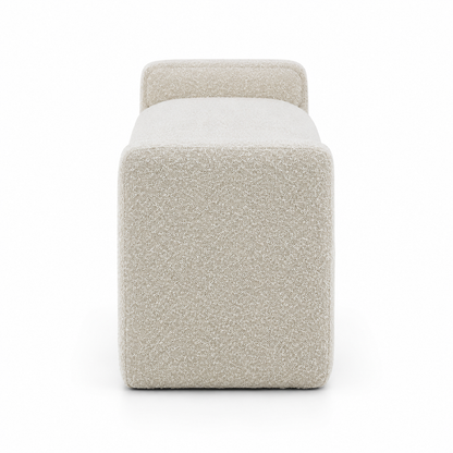 Ivy Boucle Bench Seat - Ottoman - Bed End