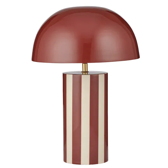 Stripe Raya Metal Lamp Russet/Mint