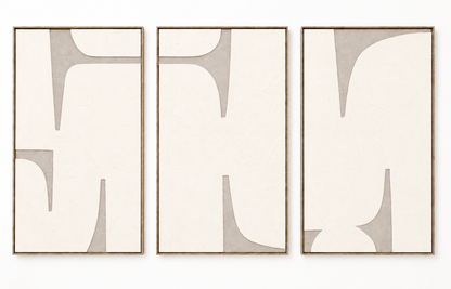 Textured Trio 3D Framed Wall art.