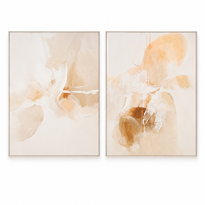 Duo Calm Composition Set - White Frame 180 x 240cm